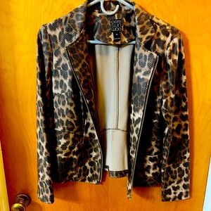 Leopard print jacket